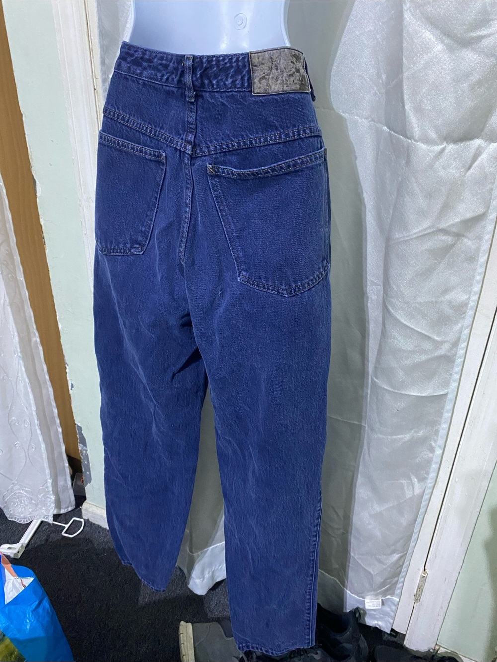 VTG 90’s/00’s Marithe + François Gibraud High-Rise Straight Leg Jeans -Navy Blue - Picture 6 of 8